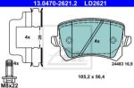 ATE set placute frana, frana disc ATE 13.0470-2621.2 - automobilus