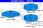 ATE set placute frana, frana disc ATE 13.0460-7164.2 (13.0460-7164.2)