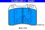 ATE set placute frana, frana disc ATE 13.0460-4201.2 (13.0460-4201.2)