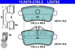 ATE set placute frana, frana disc ATE Ceramic 13.0470-2782.2 (13.0470-2782.2)