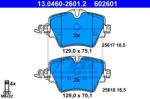 ATE set placute frana, frana disc ATE 13.0460-2601.2 (13.0460-2601.2)