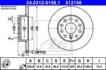 ATE Disc frana ATE PowerDisc 24.0312-0158.1 (24.0312-0158.1)