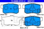 ATE set placute frana, frana disc ATE 13.0460-5741.2 (13.0460-5741.2)