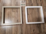  PlexiDor® "M" alkatrész beépítés könnyítő keret - Fehér színű, Kérm színű (plexiwhiteM)