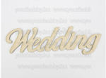  Fa "Wedding" felirat 9x35 cm (dc_5446)