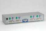 Roline VALUE 14.99. 3254 : : DVI KVM Switch, 1U-4PC, PS-2