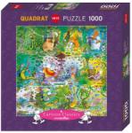 Heye Puzzle patrat Heye din 1000 de piese - Viata salbatica, Guillermo Mordillo (29799) Puzzle