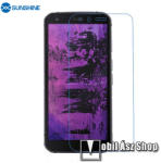SUNSHINE Hydrogel TPU képernyővédő fólia - Ultra Clear, ÖNREGENERÁLÓ! - 1db, a teljes képernyőt védi - CAT S62 Pro