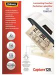 Fellowes Meleglamináló fólia, 125 mikron, A3, fényes, 100 db, FELLOWES (IFW53075) (5307506)