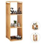 Relax Bambusz polcos szekrény 96 x 33 x 33 cm