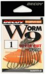 Decoy Carlige offset Decoy Worm 9 Uppercut, Nr. 4, negru, 9 buc/plic (802007)