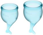 Satisfyer Cupe Menstruale Feel Secure, Albastru Deschis, 15 Si 20 ml