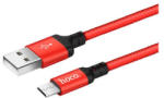 hoco. Cablu Micro Usb cu incarcare rapida Hoco X14 Rosu cu Negru 2m