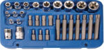 BGS technic Set biţi şi chei tubulare | Profil E / Profil T (pentru Torx) | 30 piese (BGS 5025) (5025) Set capete bit, chei tubulare