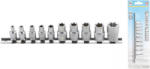 KRAFTMANN Set chei tubulare Profil E | 6, 3 mm (1/4") / 10 mm (3/8") | E4 - E16 | 10 piese (BGS 9548) (9548) Set capete bit, chei tubulare