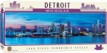 Masterpieces Панорамен пъзел Master Pieces от 1000 части - Детройт, Мичиган (71597)