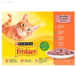 Friskies 12 pack alutasakos macskaeledel (csirke/kacsa/lazac/pulyka) szószos