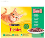 Friskies 12 pack alutasakos macskaeledel (marha/csirke/tonhal/tőkehal) szószos