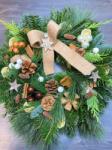 ImodFlowers Coronita brad natural cu accesorii naturale