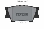 TEXTAR set placute frana, frana disc TEXTAR 2433801 (2433801)