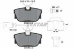 TEXTAR set placute frana, frana disc TEXTAR Q+ 2344605 (2344605)