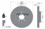 TEXTAR Disc frana TEXTAR PRO 92267203 (92267203)