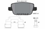 TEXTAR set placute frana, frana disc TEXTAR Q+ 2453702 (2453702)