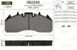 VALEO set placute frana, frana disc VALEO OPTIPACK 882246 (882246)