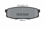 TEXTAR set placute frana, frana disc TEXTAR 2465301 (2465301)