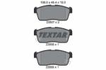 TEXTAR set placute frana, frana disc TEXTAR 2350701 (2350701)