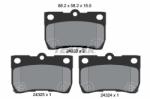 TEXTAR set placute frana, frana disc TEXTAR 2432301 (2432301)
