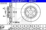 ATE Disc frana ATE 24.0126-0177.1 - automobilus