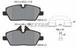 TEXTAR set placute frana, frana disc TEXTAR Q+ 2391503 (2391503)
