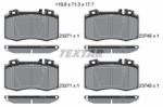 TEXTAR set placute frana, frana disc TEXTAR Q+ 2374502 (2374502)