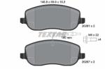 TEXTAR set placute frana, frana disc TEXTAR Q+ 2026101 (2026101)
