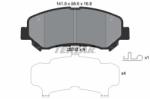TEXTAR set placute frana, frana disc TEXTAR 2520201 (2520201)
