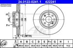 ATE Disc frana ATE 24.0122-0241.1 (24.0122-0241.1) - automobilus