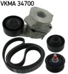 SKF Set curea transmisie cu caneluri SKF VKMA 34700 (VKMA 34700) - automobilus