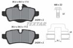 TEXTAR set placute frana, frana disc TEXTAR Q+ 2428901 (2428901)