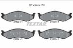 TEXTAR set placute frana, frana disc TEXTAR 2182202 (2182202)
