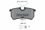 TEXTAR set placute frana, frana disc TEXTAR 2335301 (2335301)