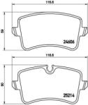 BREMBO set placute frana, frana disc BREMBO PRIME LINE P 85 118 (P 85 118)