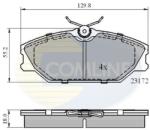 COMLINE set placute frana, frana disc COMLINE CBP0526 - automobilus