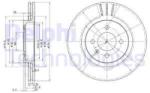 DELPHI Disc frana DELPHI BG2712 (BG2712) - automobilus