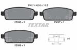 TEXTAR set placute frana, frana disc TEXTAR Q+ 2509602 (2509602)
