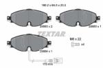 TEXTAR set placute frana, frana disc TEXTAR Q+ 2568301 (2568301)