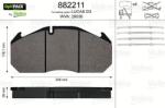 VALEO set placute frana, frana disc VALEO OPTIPACK 882211 (882211)