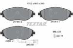 TEXTAR set placute frana, frana disc TEXTAR Q+ 2473801 (2473801)