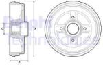 DELPHI Tambur frana DELPHI BFR496 (BFR496) - automobilus