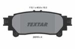 TEXTAR set placute frana, frana disc TEXTAR 2491801 (2491801)